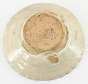 Bowl with Griffin or Other Winged Quadraped, Earthenware; cream slip with dark-brown decoration under transparent colorless glaze